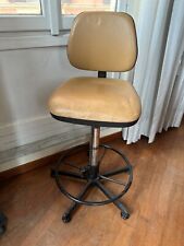 3 sgabelli vintage design per ufficio/casa Sedus Colmar plastica,acciaio e pelle