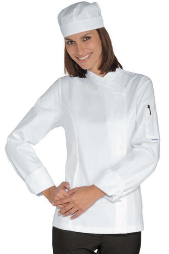 Giacca cuoco lady snaps bianco - giacca,