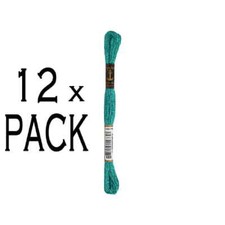 12x Anchor Torsione per ricamo 8m, turchese, cotone, colore 188, 6 fili