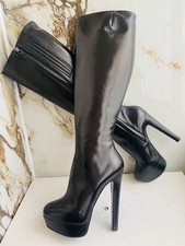 Scarpe stivali donna Nando Muzi in pelle con tacco misura 40