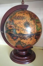 Mappamondo Bar In Legno