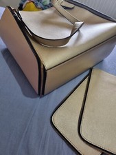 Borsa Componibile Oro E Beige