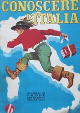 ALBUM FIGURINE "CONOSCERE L'ITALIA" BAGGIOLI 1966, CON 172 SU 257 COME NUOVO