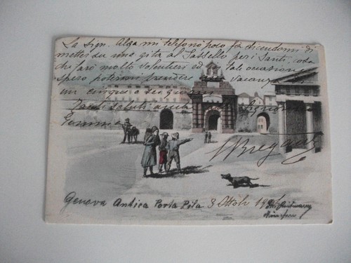 Genova antica porta pila - porta,