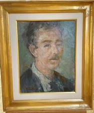 Quadro olio tela - su, ritratto