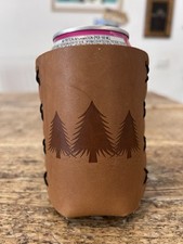 Porta Bevande/lattine Pelle Can Coozie OOWEE stubby Bottles Can Holder Made USA