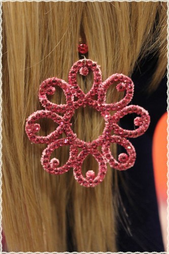 Orecchini pizzo macrame - in,