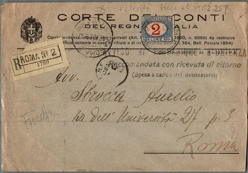 Storia postale regno e iii - regno, v.e.iii