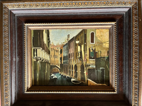 Antico dipinto artisti - antico, di