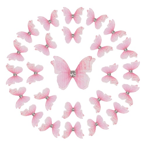 25pcs farfalle organza - 25pcs,