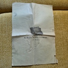 Foglio Pubblicitario D'epoca