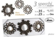 SET 3 SPECCHI DA PARETE
