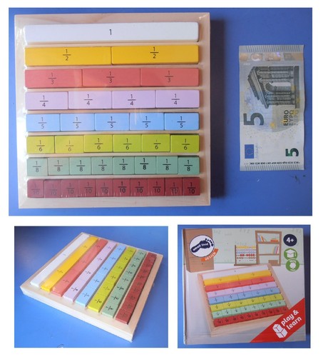 Imparare frazioni cubetti - imparare, frazioni,