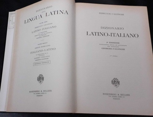 Dizionario latino italiano - dizionario, latino-italiano