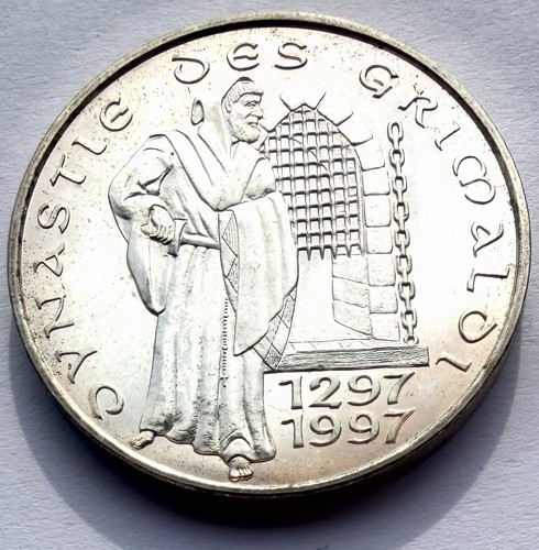 Moneta 100 franchi 1997 monaco - moneta,