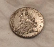 moneta antica argento Pio IX