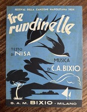 Tre Rundinelle - Festival Canzone Napoletana 1954 - S.A.M. Bixio Milano