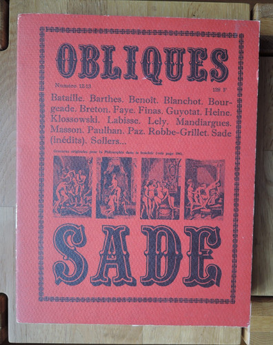 Revue obliques sade 12 - sade, 12-