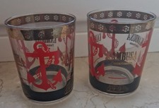 KAMBUSA L'AMERICANO 2 BICCHIERI  PUBBLICITARIO  COLLEZIONE