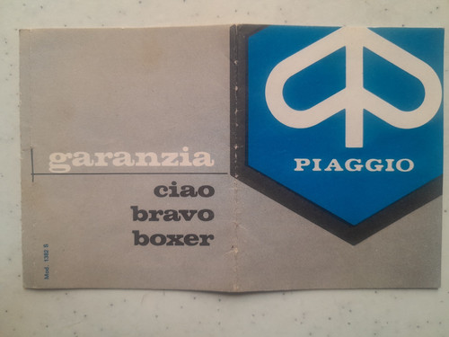 Libretto garanzia originale - libretto,
