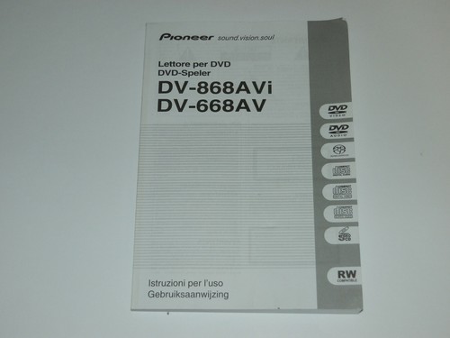 Pioneer 868avi 868av - pioneer, dv-868avi