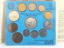 FOLDER 2001 MONETE GIUSEPPE VERDI LIRE 500 ARGENTO + LIRE MILLE ARGENTO FDC. Leg