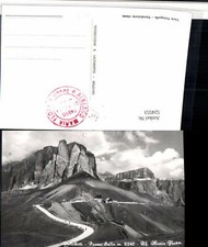 524553,Trentino Trento Passo Sella Rifugio Maria Flora b. Canazei Bergkulisse