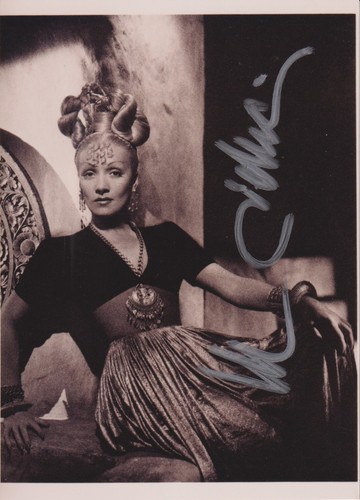 Marlene dietrich autografo - marlene,