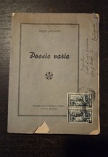 Poesie Varie Felice Lattanzi Con Dedica e Francobolli Il Tornio 5 Lire 1952
