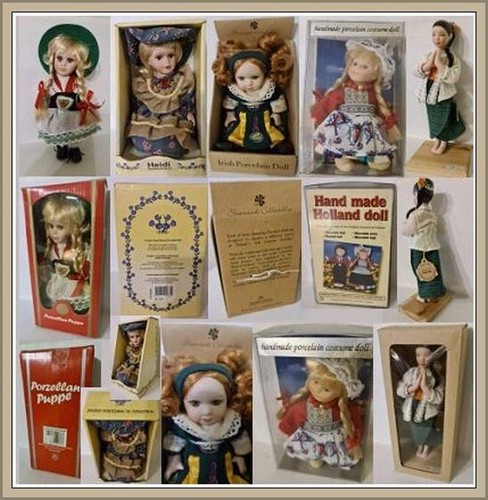 Lotto bamboline porcellana - lotto,