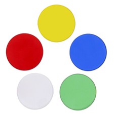 Filtro ottico microscopio biologico set 5 pezzi vetro ottico verde blu giallo