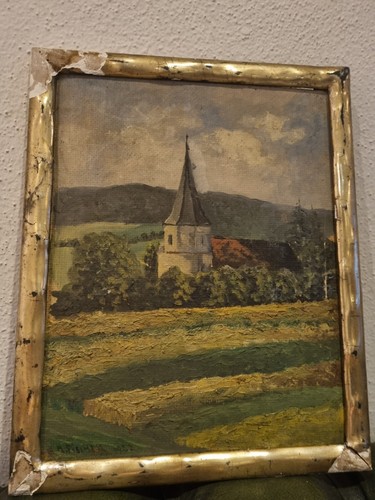 Antico dipinto olio martin - dipinto,