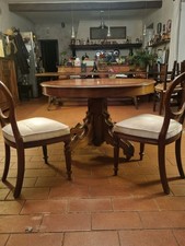 tavolo tondo allungabile con 6