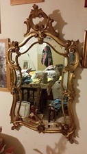 specchiera inizi 1900,colore oro appartenuta hai miei bisnonni 