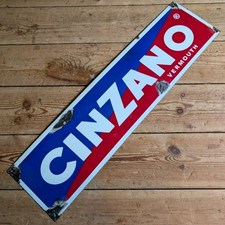 Cinzano Enamel / Metal Sign  - Bar Restaurant Advertising Cafe Bistro Pub Decor