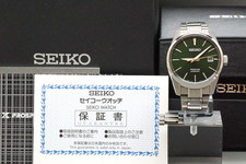 Set Completo [Quasi Come Nuovo] SEIKO Presage 6R35-00V0 Orologio Uomo Automatico Verde GIAPPONE