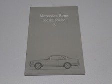 MERCEDES 380 SEC 500 SEC DEPLIANT BROCHURE PROSPEKT (BS30)