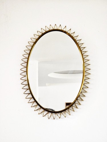 Specchio sunburst ottone anni - sunburst,