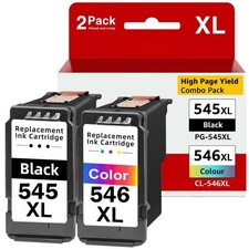 Compatibile per cartucce Canon 545/546 XL Multipack PG-545/CL-546XL Pixma