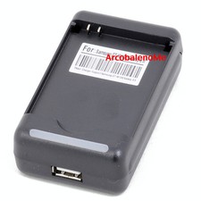 CARICABATTERIA PER BATTERIA LG KE970 KP500 COOKIE KP502 RETE DESKTOP USB 220V