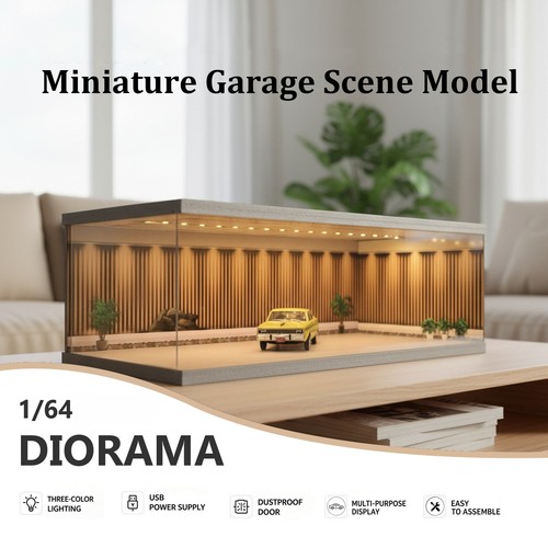 Diorama garage modello - 1:64,