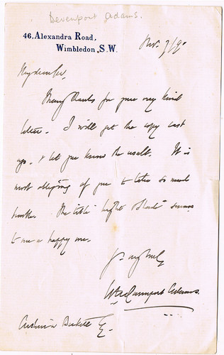 1890 als letter william - 1890, h