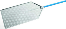 Pala Pizza a Metro Di  in Alluminio Anodizzato Perforata 40X80 Cm Con Manico 1.2