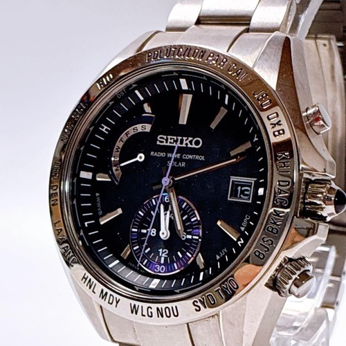 Raro seiko brightz viola - brightz, solar