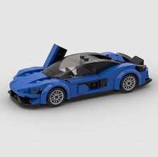 MOC personalizzato Lego McLaren 570s in supercar blu 167 pezzi costruzione mattoncini auto