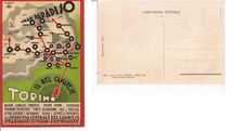 STORIA POSTALE CARTOLINA FERROVIE DEL CANAVESE FP