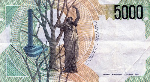 Europe italy 5000 lire - 5000,