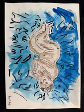 RAOUL DUFY disegno e quadro su