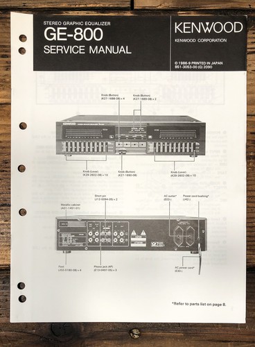 Kenwood 800 equalizzatore - kenwood, ge-800
