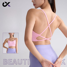 Reggiseno sportivo donna alto impatto antiurto antigoccia yoga palestra fitness canotta